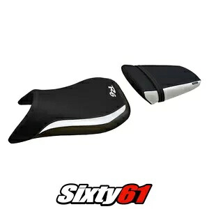 ヤマハ YZF R6 1999 2000 2001 2002 シートカバー Tappezzeria ホワイト ブラック Yamaha YZF R6 1999 2000 2001 2002 Seat Cover Tappezzeria White Black 【並行輸入品】
