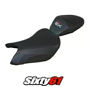 スズキ GSXS 1000 GX 2024 シートカバー Tappezzeria ブラック Suzuki GSXS 1000 GX 2024 Seat Cover Tappezzeria Black 【並行輸入品】