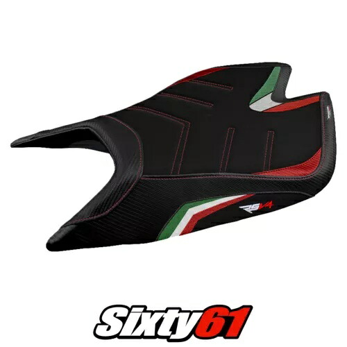 アプリリア RSV4 2021-2023 2024 シートカバー Tappezzeria Ultragrip イタリア国旗 ブラック Aprilia RSV4 2021-2023 2024 Seat Cover Tappezzeria Ultragrip Italy Flag Black 【並行輸入品】