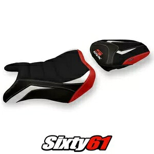スズキ GSXS 750 2017-2020 2021 2022 シートカバー Tappezzeria Ultragrip ホワイト レッド Suzuki GSXS 750 2017-2020 2021 2022 Seat Cover Tappezzeria Ultragrip White Red 【並行輸入品】