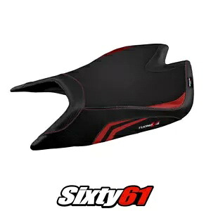 アプリリア トゥオーノ V4 ファクトリー 2021 2022 2023 2024 シートカバー Tappezzeria レッド ブラック Aprilia Tuono V4 Factory 2021 2022 2023 2024 Seat Cover Tappezzeria Red Black 【並行輸入品】