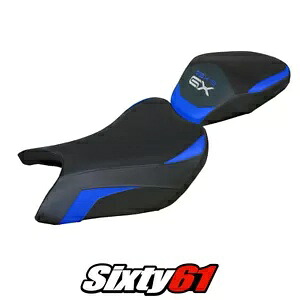 スズキ GSXS 1000 GX 2024 シートカバー Tappezzeria ブルー ブラック Suzuki GSXS 1000 GX 2024 Seat Cover Tappezzeria Blue Black 【並行輸入品】
