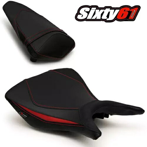 ヤマハ R3 シートカバー 2015-2021 2022 Tec-Grip Sport Luimoto フロント リア レッド ブラック Yamaha R3 Seat Covers 2015-2021 2022 Tec-Grip Sport Luimoto Front Rear Red Black 【並行輸入品】