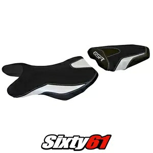 スズキ GSR 750 2010-2013 2014 2015 2016 2017 シートカバー Tappezzeria ホワイト ブラック Suzuki GSR 750 2010-2013 2014 2015 2016 2017 Seat Cover Tappezzeria White Black 【並行輸入品】