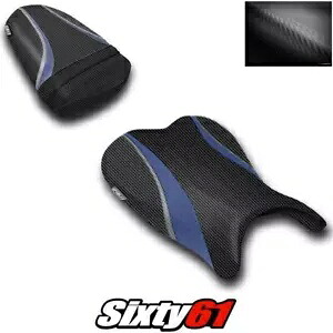 スズキ GSXR 600 750 シートカバー 2006 2007 フロントリア ダークブルー Luimoto カーボン Suzuki GSXR 600 750 Seat Cover 2006 2007 Front Rear Dark Blue Luimoto Carbon 【並行輸入品】
