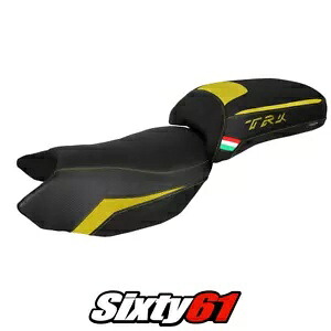 ベネリ TRK 502 2017-2020 2021 2022 2023 シートカバー Tappezzeria イエロー ブラック Benelli TRK 502 2017-2020 2021 2022 2023 Seat Cover Tappezzeria Yellow Black 【並行輸入品】