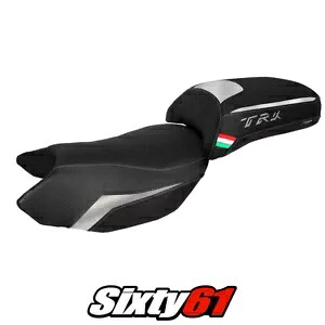 ベネリ TRK 502 2017-2021 2022 2023 2024 シートカバー Tappezzeria シルバー ブラック Benelli TRK 502 2017-2021 2022 2023 2024 Seat Cover Tappezzeria Silver Black 【並行輸入品】