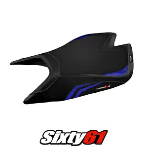 Aprilia Tuono V4 Factory 2021 2022 2023 2024 シートカバー Tappezzeria ブルー ブラック Aprilia Tuono V4 Factory 2021 2022 2023 2024 Seat Cover Tappezzeria Blue Black 【並行輸入品】