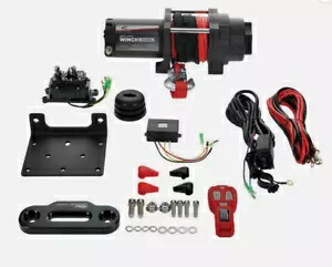 3500 LB 全ボール合成ウインチ & マウントキット ポラリス スクランブラー 850 XP 2013-2022 3500 LB All Balls Synthetic Winch & Mount Kit Polaris Scrambler 850 XP 2013-2022 【並行輸入品】