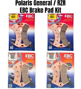 ポラリス汎用 XP1000 / RZR EBC ブレーキパッドキット R シリーズ フロント＆リア (4 セット) Polaris General XP1000 / RZR EBC Brake Pad Kit R Series - Front & Rear (4 SETS) 【並行輸入品】