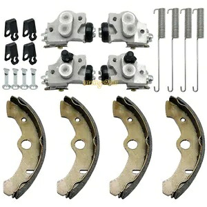 4X フロントブレーキホイールシリンダー ヤマハビッグベア 350 コディアック 400 YFM 用シューズ付き 4X Front Brake Wheel Cylinders with Shoes for Yamaha Big Bear 350 Kodiak 400 YFM 【並行輸入品】