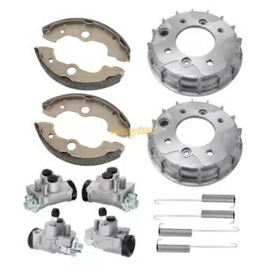 ホンダ TRX400FW 95-98 用 4 フロント ブレーキ ホイール シリンダー & ブレーキ ドラム & シューズ キット 4 Front Brake Wheel Cylinders & Brake Drums & Shoes Kit For Honda TRX400FW 95-98 【並行輸入品】