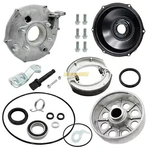 リアブレーキプレートカバー&ドラムハブシューズセット ホンダ FourTrax 300 TRX300 TRX300FW用 Rear Brake Plate Cover&Drum Hub Shoes Set For Honda FourTrax 300 TRX300 TRX300FW 【並行輸入品】｜カスタムパーツ WORLD倉庫