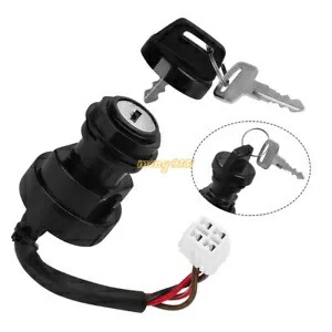 イグニッションキースイッチ ヤマハ グリズリー/コディアック 400 450 ウルヴァリン 450 YFZ450 03-14用 Ignition Key Switch for Yamaha Grizzly/Kodiak 400 450 Wolverine 450 YFZ450 03-14画像