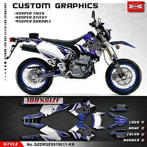 オートバイグラフィックビニールステッカースズキ DRZ400 SM DRZ400SM アフターマーケット Motorcycle Graphics Vinyl Sticker for Suzuki DRZ400 SM DRZ400SM Aftermarket 【並行輸入品】