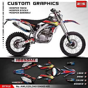 オートバイグラフィックステッカーシートデカール Asiawing LX250 LD450 2015-2024用 Motorcycle Graphics Sticker Sheet Decal for Asiawing LX250 LD450 2015-2024 【並行輸入品】｜カスタムパーツ WORLD倉庫 56,760円