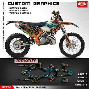 モトクロスフルビニールカスタムステッカーキット EXC XCW 2014 2015 2016 MX デカール用 Motocross Full Vinyl Custom Sticker Kit for EXC XCW 2014 2015 2016 MX Decals 【並行輸入品】