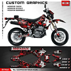 レーシンググラフィックオートバイステッカースズキ DRZ400 SM DRZ400SM 修理デコ Racing Graphics Motorcycle Stickers for Suzuki DRZ400 SM DRZ400SM Repair Deco 【並行輸入品】