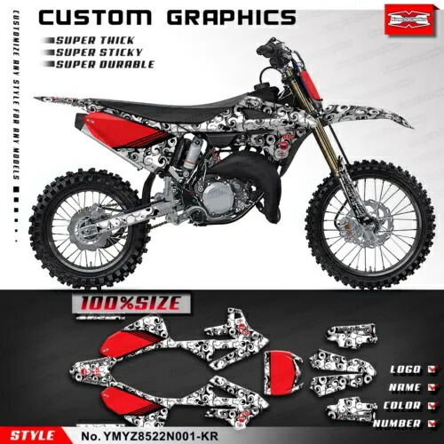 モトクロス フルカスタムステッカー デカール グラフィックキット ヤマハ YZ85 2022 2023 2024用 Motocross Full Custom Sticker Decal Graphics Kit for Yamaha YZ85 2022 2023 2024 【並行輸入品】｜カスタムパーツ WORLD倉庫