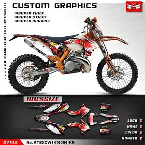 モトクロス 完全なカスタム ステッカー デカール グラフィック キット EXC XCW 2014 2015 2016用 Motocross Complete Custom Sticker Decal Graphics Kit for EXC XCW 2014 2015 2016 【並行輸入品】