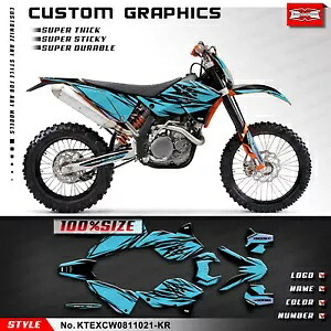 ダートバイクカスタムステッカーデカール EXC XCW 125 250 300 350 450 500 2008-2011用 Dirt Bike Custom Sticker Decal for EXC XCW 125 250 300 350 450 500 2008-2011 【並行輸入品】