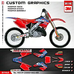 Racing Graphics パーソナライズされたステッカーキット CR125 CR250 CR 125 CR 250 2000 2001用 Racing Graphics Personalized Sticker Kit for CR125 CR250 CR 125 CR 250 2000 2001 【並行輸入品】