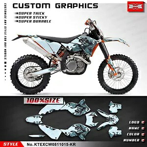 モトクロス防水ステッカーデカール EXC XCW 125 250 300 350 450 500 2008-2011 Motocross Waterproof Sticker Decal for EXC XCW 125 250 300 350 450 500 2008-2011 【並行輸入品】|カスタムパーツ WORLD倉庫