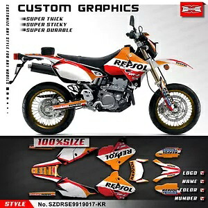 オートバイステッカーラップデザインスズキ DRZ400 SM DRZ400SM 再構築 Motorcycle Stickers Wrap Design for Suzuki DRZ400 SM DRZ400SM Rebuilding 【並行輸入品】