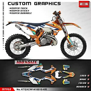 モトクロス防水ステッカーグラフィックキット EXC XCW 2014 2015 2016 MX デカール用 Motocross Waterproof Sticker Graphics Kit for EXC XCW 2014 2015 2016 MX Decal 【並行輸入品】