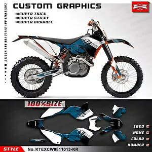 モトクロスフルデカールグラフィックキット EXC XCW 125 250 300 350 450 500 2008-2011用 Motocross Full Decal Graphics Kit for EXC XCW 125 250 300 350 450 500 2008-2011 【並行輸入品】｜カスタムパーツ WORLD倉庫