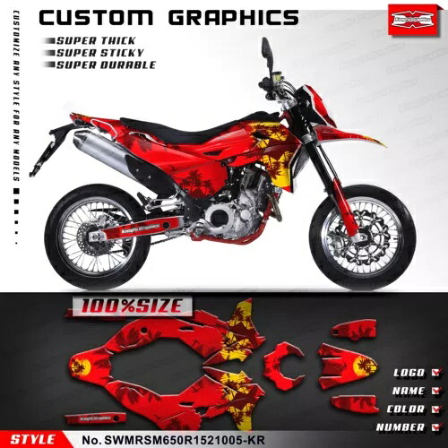 ステッカー コンプリートビニールステッカー SWM SM650R RS650R(エンデューロ) 2015-2021 パーツ用 Stickers Complete Vinyl Sticker for SWM SM650R RS650R(Enduro) 2015-2021 Parts 【並行輸入品】｜カスタムパーツ WORLD倉庫 56,265円