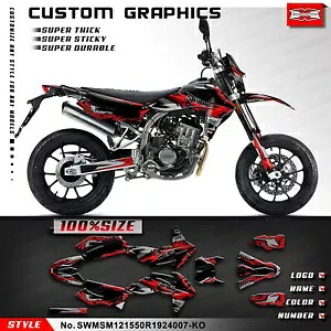 レーシング グラフィック ビニール ラップ SWM SM500R SM125R SM150R SW150GY (CN) 2019-2024 用 Racing Graphics Vinyl Wrap for SWM SM500R SM125R SM150R SW150GY (CN) 2019-2024 【並行輸入品】
