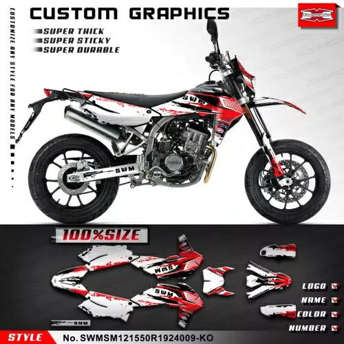 レーシングステッカーラッピング SWM SM500R SM125R SM150R SW150GY (CN) 2019-2024用 Racing Sticker Wrapping for SWM SM500R SM125R SM150R SW150GY (CN) 2019-2024 【並行輸入品】