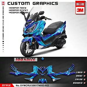 完全なステッカー デカール グラフィック キット SYM Cruisym 300 2017 2018 2019 2020用 Complete Stickers Decals Graphics Kit for SYM Cruisym 300 2017 2018 2019 2020 【並行輸入品】