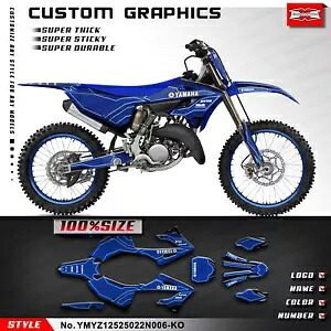 ダートバイク フルビニールステッカー グラフィックキット ヤマハ YZ125 YZ250 2022 2023 2024用 Dirt Bike Full Vinyl Sticker Graphics Kit for Yamaha YZ125 YZ250 2022 2023 2024 【並行輸入品】