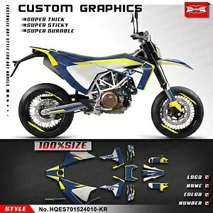 グラフィックスキット粘着ステッカー SM701 Enduro Supermoto 701 2015-2024 プラスチック用 Graphics Kit Adhesive sticker for SM701 Enduro Supermoto 701 2015-2024 Plastic 【並行輸入品】｜カスタムパーツ WORLD倉庫