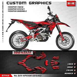オートバイデカールスキングラフィックアプリリア SXV 450 550 2006-2013 非コーティング Motorcycle Decals Skin Graphics for Aprilia SXV 450 550 2006-2013 Non Coating 【並行輸入品】