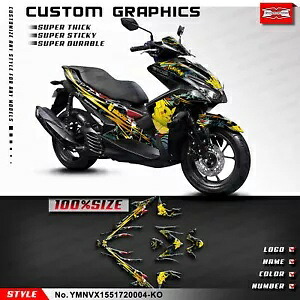 バイクフルステッカーグラフィックキット Yamaha AEROX NVX 155 NVX155 2017-2020用 Motorbike Full Sticker Graphics Kit for Yamaha AEROX NVX 155 NVX155 2017-2020 【並行輸入品】｜カスタムパーツ WORLD倉庫