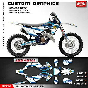 ダートバイクステッカーグラフィックキット TC FC TX FX 125 250 300 350 450 2023 2024用 Dirt Bike Stickers Graphics Kit for TC FC TX FX 125 250 300 350 450 2023 2024 【並行輸入品】