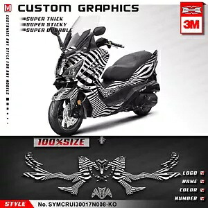 フルカスタムステッカーデカールグラフィックキット SYM Cruisym 300 2017 2018 2019 2020用 Full Custom Sticker Decal Graphics Kit for SYM Cruisym 300 2017 2018 2019 2020 【並行輸入品】