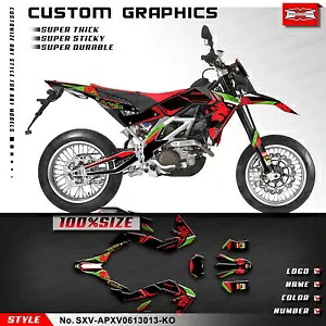 レーシンググラフィック粘着ステッカーアプリリア SXV 450 550 2006-2013 装飾用 Racing Graphics Adhesive Sticker for Aprilia SXV 450 550 2006-2013 Decoration 【並行輸入品】