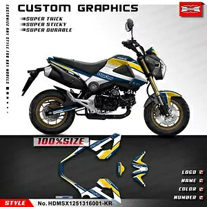 ポケットバイク粘着ステッカーラップデザインデコキット Grom & MSX 125 2013-2016用 Pocket Bike Adhesive Sticker Wrap Design Deco Kit for Grom & MSX 125 2013-2016 【並行輸入品】
