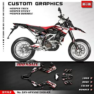 オートバイデカール UV 耐性ビニールアプリリア SXV 450 550 2006-2013 部品 Motorcycle Decals UV-resistant Vinyl for Aprilia SXV 450 550 2006-2013 Parts 【並行輸入品】