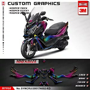 カスタムグラフィックビニールデコキットステッカー SYM Cruisym 300 2017 2018 2019 2020用 Custom Graphics Vinyl Deco Kit Stickers for SYM Cruisym 300 2017 2018 2019 2020 【並行輸入品】｜カスタムパーツ WORLD倉庫