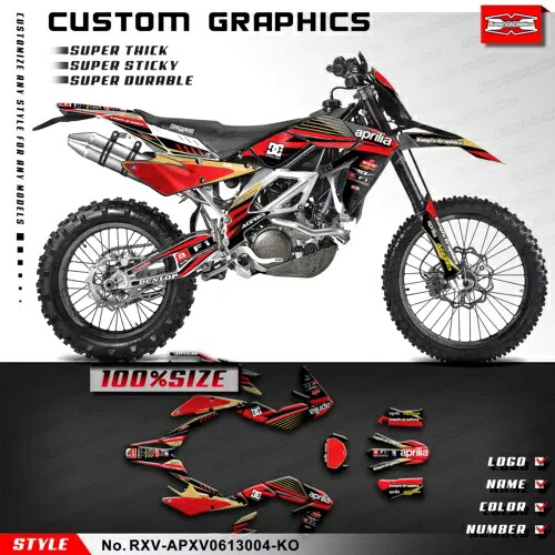 レーシング グラフィック ステッカー シート アプリリア RXV 450 550 2006-2013 レースフェアリング用 Racing Graphics Sticker Sheet for Aprilia RXV 450 550 2006-2013 Race Fairings 【並行輸入品】