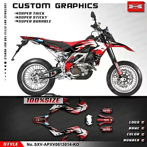レーシング グラフィック ステッカー シート アプリリア SXV 450 550 2006-2013 レースフェアリング用 Racing Graphics Sticker Sheet for Aprilia SXV 450 550 2006-2013 Race Fairings 【並行輸入品】