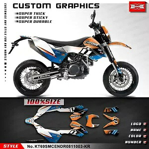 完全なカスタムステッカーグラフィックキット 690 Enduro-R SMC-R 2008 2009 2010 2011 用 Complete Custom Sticker Graphics Kit for 690 Enduro-R SMC-R 2008 2009 2010 2011 【並行輸入品】