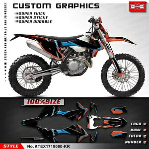 MX 防水日焼け止めデカールステッカーグラフィックキット EXC XCW 2017 2018 2019用 MX Waterproof Sunproof Decal Sticker Graphics Kit for EXC XCW 2017 2018 2019 【並行輸入品】