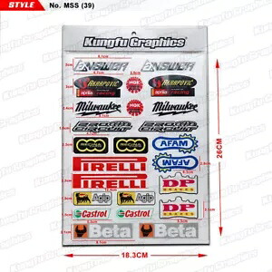 バイクデカールステッカーグラフィック AKRAPOVI? AKRAPOVIC 排気マフラーバッジ用 Motorbike Decals Sticker Graphics for AKRAPOVI? AKRAPOVIC Exhaust Muffler Badge 【並行輸入品】 32,175円