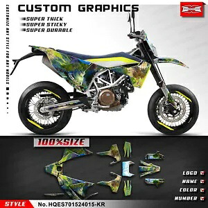 Enduro Supermoto 701 SM 2015-2024 用オートバイグラフィックス UV 耐性ラミネート Motorcycle Graphics for Enduro Supermoto 701 SM 2015-2024 UV Resistant Laminate 【並行輸入品】｜カスタムパーツ WORLD倉庫